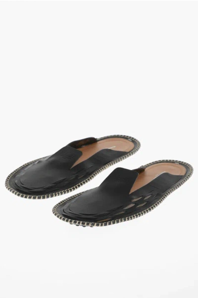 Maison Margiela Slippers And Clogs Leather Black