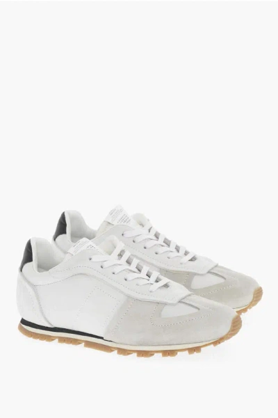 Maison Margiela Mm22 Suede Low-top Sneakers In White