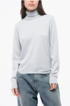 Maison Margiela Mm4 Mm14 Solid Color Wool Turtleneck Sweater