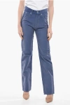 MAISON MARGIELA MM6 5 POCKET LIVED-IN PANTS WITH RAW-CUT EDGES