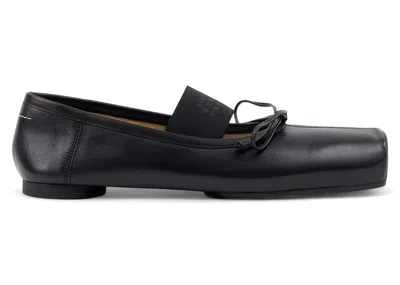 Pre-owned Maison Margiela Mm6 Anatomic Ballerinas Leather (women's) Sneakers In Black
