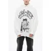 Maison Margiela Mm6 Cotton Knit Printed Hoodie
