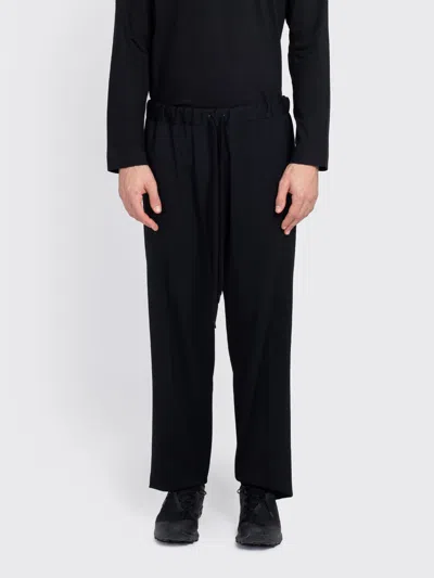 Maison Margiela Mm6 Elastic Waistband Trousers Pants In Black