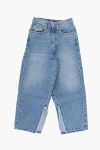 Maison Margiela Mm6 Flared Jeans With Ankle Slit