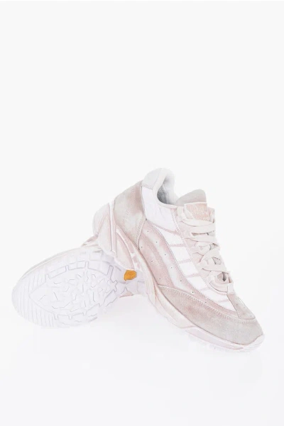 Maison Margiela Mm6 Leather City Low-top Trainers In Pink