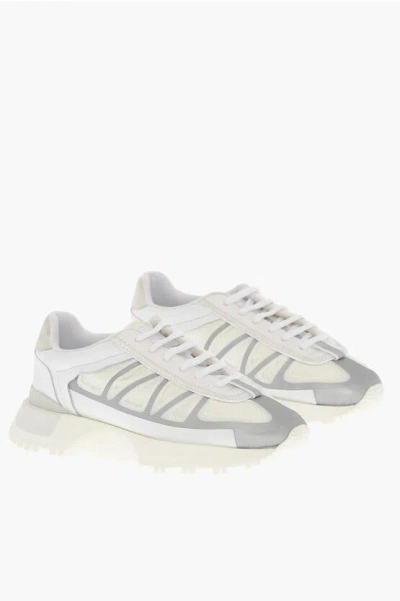 MAISON MARGIELA MM6 LOW-TOP SNEAKERS WITH CONTRASTING DETAILS