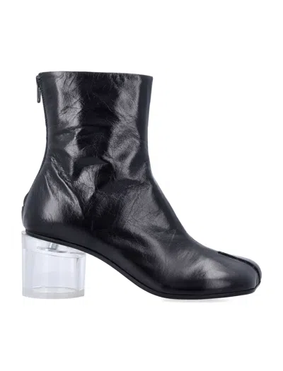 Maison Margiela Mm6  Anatomic Ankle Bootie Pelxy Heel In Black