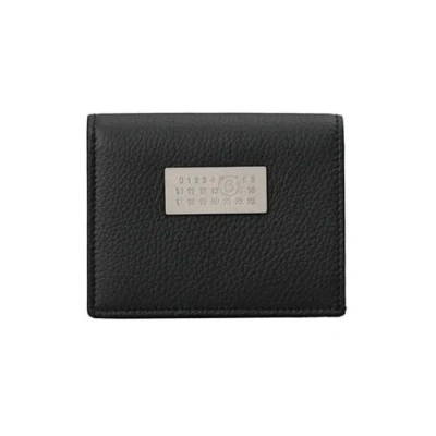 Pre-owned Maison Margiela Mm6  Bifold Wallet With Coin Purse Numeric Bifold Wallet In Black