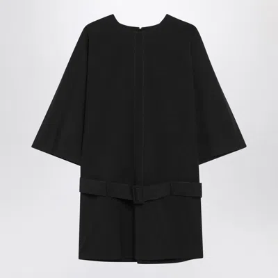 Maison Margiela Mm6   Black Wool-blend Mini Dress