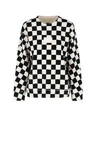 Pre-owned Maison Margiela Mm6  Check Printed Crewneck Sweatshirt In 970