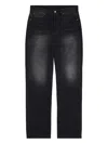 Maison Margiela Mm6  Denim Cotton Jeans In Black