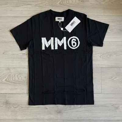 Pre-owned Maison Margiela Mm6  Drawn Logo Tee Black