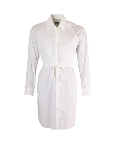 Maison Margiela Mm6  Dress Shirt In White Cotton
