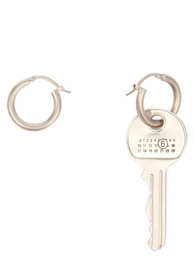 Maison Margiela Mm6  'earring Key' Earrings In Metallic
