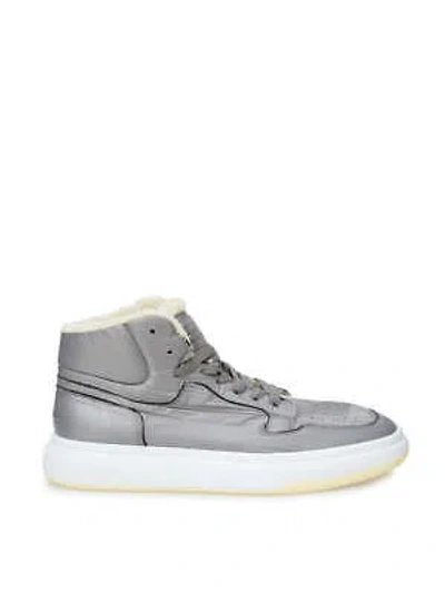 Pre-owned Maison Margiela Mm6  Grey High-top Fur Sneakers In Refer To Description