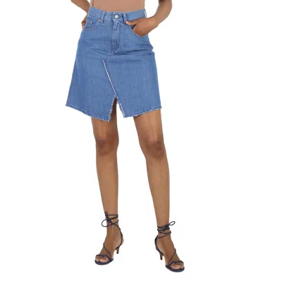 Pre-owned Maison Margiela Mm6  Ladies Blue High-waisted Denim Skirt