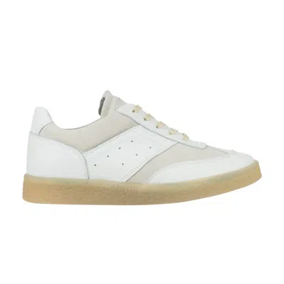 Pre-owned Maison Margiela Mm6  Wmns Panelled Lace-up Sneaker 'white Birch' | Women's Size 36