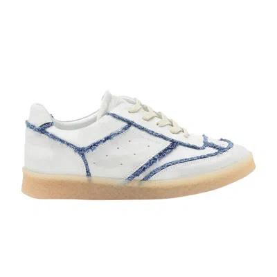 Pre-owned Maison Margiela Mm6  Wmns Sneaker 'white Blue Denim' | Women's Size 38
