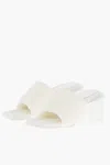 Maison Margiela Mm6 Padded Mules With Squre Toe 7cm In White