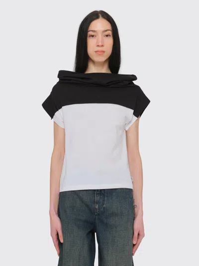 Maison Margiela Mm6 Paneled T-shirt In White