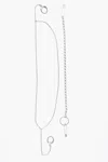 Maison Margiela Mm6 Pins With Safety Pins And Chains Desing In Silver
