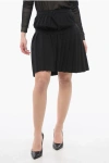 Maison Margiela Mm6 Pleated Asimmetryc Mini Skirt