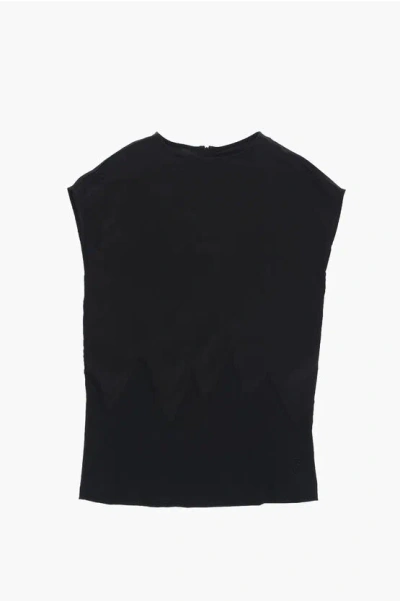 Maison Margiela Mm6 Satin Dress In Metallic