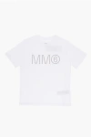 Maison Margiela Mm6 Solid Color Crew-neck T-shirt With Studs