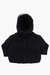 Maison Margiela Mm6 Solid Color Padded Jacket With Removable Hood