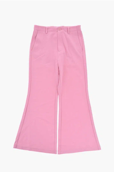 Maison Margiela Mm6 Solid Color Pants In Pink