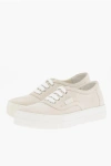 MAISON MARGIELA MM6 SUEDE LOW TOP SNEAKERS WITH FLATFORM SOLE