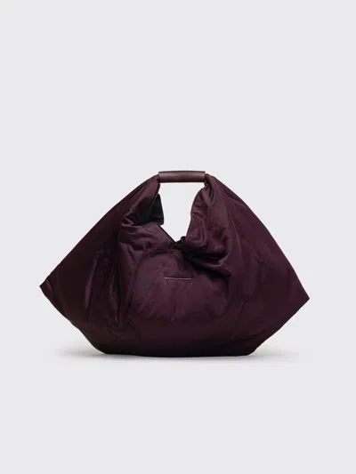 Maison Margiela Mm6 Triangle Draped Tote In Purple