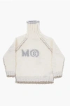 Maison Margiela Mm6 Turtleneck Sweater With Lurex Details