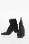 Maison Margiela Mm6 Vintage Effect Leather Ankle Boots