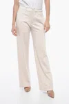 Maison Margiela Mm6 Wide-leg Deconstructed Pants In Pink