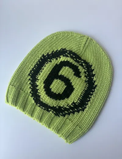 Pre-owned Maison Margiela Mm6 Wool Beanie In Green