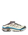 Maison Margiela Mm6 X Salomon Men's Xt-4 Mule Sneakers In Yellow/blue