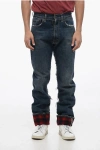 MAISON MARGIELA MM8 PENDLETON RELAXED-FIT DENIMS WITH WOOL HEM