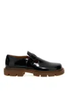 Maison Margiela Leather Monk Shoes In Black
