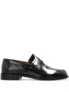 Maison Margiela Men Black Leather Tabi Loafers