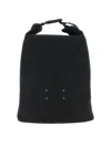 Maison Margiela Versatile Roll-top Backpack Adjustable Strap In Black