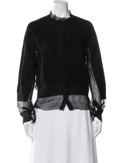 Pre-owned Maison Margiela Mock Neck Sweater In Black