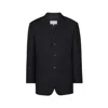 Maison Margiela Mohair Blazer Man Black In Black