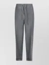 Maison Margiela Mohair Blend Trousers Featuring Drawstring Waist