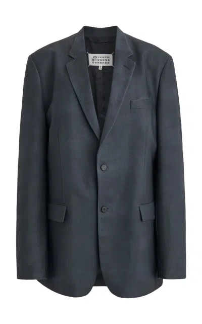 Maison Margiela Four-stitch Single-breasted Blazer In Grey