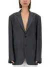 Maison Margiela Blazer In Grey Wool In Grey