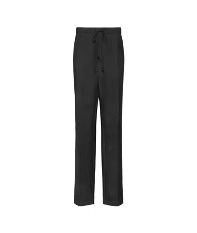 Maison Margiela Wool Mohair Trousers In Black