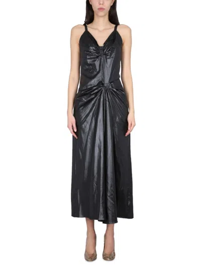 Maison Margiela Synthetic Fibers Dress In Black