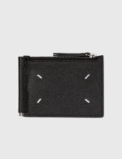 Maison Margiela Money Clip Wallet In Black