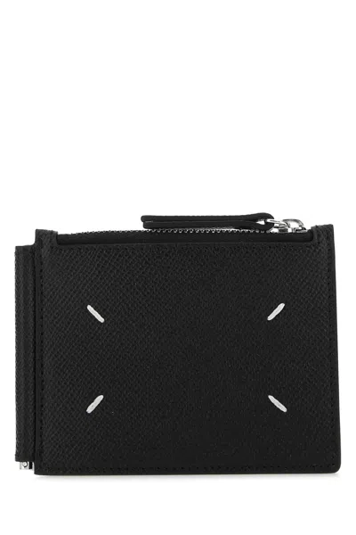 Maison Margiela Money Clip Wallet In Black